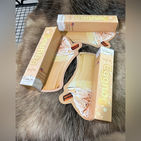 Lot of‎ 3 “Glamlite” Lip Gloss with Mirror on Side. Shade-Eggnog ~ NIB - Picture 2 of 5